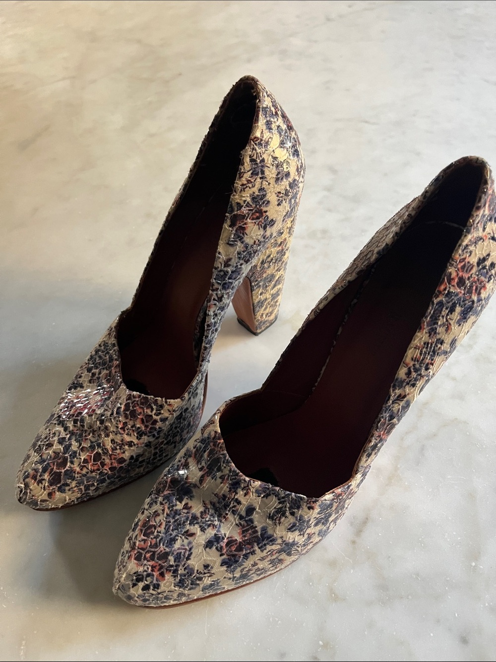 Rachel Comey Floral-Print Pumps